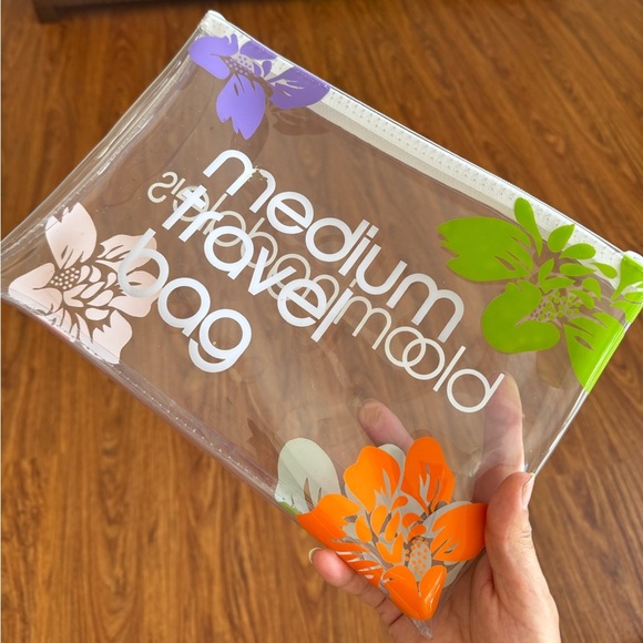 Floral Transparent Travel Pouch - Picture 1 of 3